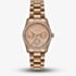 Michael Kors Ladies Mini Lexington Pavé Brushed Beige Gold -Tone Bracelet Watch MK7631