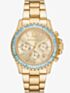 Michael Kors Ladies Everest Chronograph Green Stone Watch MK7210