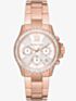 Michael Kors Ladies Everest Rose Gold Watch MK7213