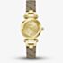 Guess Ladies Ginger Gold Tone Brown Leather Strap Watch GW1021L2