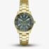 Guess Ladies Mariana Gold Tone Teal Dial Bracelet Watch GW1035L2