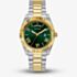 Guess Mens Connoisseur Two Tone Green Dial Watch GW0265G8