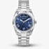 Guess Mens Connoisseur Silver Blue Dial Watch GW0265G7