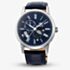 Orient Mens Sun & Moon Navy Blue Dial Leather Strap Watch RA-AK0011D