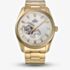 Orient Mens AR00 Semi Skeleton White Dial Gold Tone Bracelet Watch RA-AR0007S