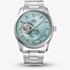 Orient Mens AR00 Semi Skeleton Ice Blue Dial Bracelet Watch RA-AR0009L