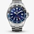 Orient Mens Mako Blue GMT Dial Bracelet Watch RA-BC0003L