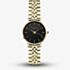 ROSEFIELD Ladies Small Edit Black Dial Golden Bracelet Watch 26BSG-268