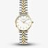 ROSEFIELD Ladies Small Edit Silver Dial Two Tone Bracelet Watch 26SGD-269