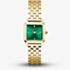 ROSEFIELD Ladies Boxelle Emerald Dial Golden Bracelet Watch BEGSG-B05