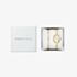 ROSEFIELD Ladies Studio Bangle White Mother of Pearl Golden Bangle Bracelet Watch & Crystal Bangle Gift Set BWGCG-X293
