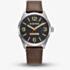 G Star Mens Originals Black Dial Brown Leather Strap Watch GSW.503.01
