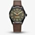 G Star Mens Originals Green Dial Brown Leather Strap Watch GSW.503.05