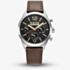 G Star Mens Originals Black Dial Brown Leather Strap Watch GSW.504.01
