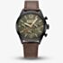 G Star Mens Originals Green Dial Brown Leather Strap Watch GSW.504.03