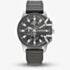 G Star Mens Bend3D Black Dial Grey Leather Strap Watch GSW.505.01