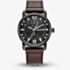 G Star Mens Rovic Black Dial Brown Leather Strap Watch GSW.509.03