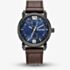 G Star Mens Rovic Blue Dial Brown Leather Strap Watch GSW.509.04