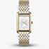 ROSEFIELD Ladies Heirloom White Dial Two Tone Bracelet Watch HWDSG-H03