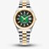 Jacques du Manoir Mens Inspiration Business Green Dial Two Tone Stainless Steel Bracelet Watch JWG03004