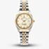 Jacques du Manoir Ladies Inspiration Elegance Gold Dial Two Tone Stainless Steel Bracelet Watch JWL01201