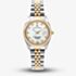 Jacques du Manoir Ladies Inspiration Elegance White Mother Of Pearl Dial Two Tone Stainless Steel Bracelet Watch JWL01204