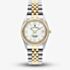 Jacques du Manoir Ladies Inspiration Roman White Mother Of Pearl Dial Two Tone Stainless Steel Bracelet Watch JWL01303