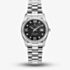 Jacques du Manoir Ladies Inspiration Roman II Black Dial Stainless Steel Bracelet Watch JWL01308
