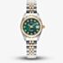 Jacques du Manoir Ladies Inspiration Elegance Green Dial Two Tone Stainless Steel Bracelet Watch JWL02104
