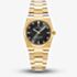 Jacques du Manoir Ladies Horizon Black Dial Gold Tone Stainless Steel Bracelet Watch JWL03604
