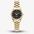Jacques du Manoir Ladies Inspiration Prime Black Dial Gold Tone Bracelet Watch JWL04007