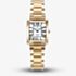 Jacques du Manoir Ladies Emily White Dial Gold Tone Bracelet Watch JWL04402