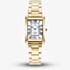 Jacques du Manoir Ladies Emily White Dial Gold Tone Bracelet Watch JWL05802