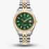 Jacques du Manoir Mens Inspiration Business Green Dial Two Tone Bracelet Watch JWN01703