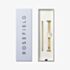 ROSEFIELD Ladies Mini Oval White Mother of Pearl Dial Golden Bracelet Watch & Coffee Bean Bracelet Gift Set MOGCB-X289