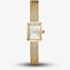 ROSEFIELD Ladies Mini Octagon White Dial Golden Bracelet Watch MWGMG-M01