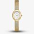 ROSEFIELD Ladies Mini Oval White Mother of Pearl Dial Golden Bracelet Watch MWGMG-M02