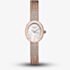 ROSEFIELD Ladies Mini Oval White Mother of Pearl Dial Rose Gold Bracelet Watch MWRMR-M07