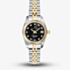 Jacques du Manoir Ladies Inspiration Elegance 26mm Black Dial Two Tone Bracelet Watch NRO.20