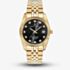 Jacques du Manoir Ladies Inspiration Elegance Black Dial Gold Tone Bracelet Watch NRO.21