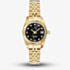 Jacques du Manoir Ladies Inspiration Elegance 26mm Black Dial Gold Tone Bracelet Watch NRO.22