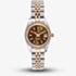 Jacques du Manoir Ladies Inspiration Elegance 26mm Brown Dial Two Tone Bracelet Watch NROP.26