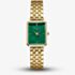 ROSEFIELD Ladies Octagon XS Emerald Mother of Pearl Dial Golden Bracelet Watch OEGSG-O79