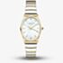 ROSEFIELD Ladies Oval White Mother of Pearl Dial Two Tone Bracelet Watch OVWDSG-OV17