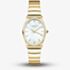ROSEFIELD Ladies Oval White Mother of Pearl Golden Bracelet Watch OVWGSG-OV16
