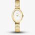 ROSEFIELD Ladies Ovale White Dial Golden Bracelet Watch OVWGSG-OV19
