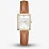 ROSEFIELD Ladies Octagon XS White Dial Leather Strap Watch OWBLG-O85