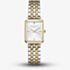 ROSEFIELD Ladies Octagon XS Silver Dial Two Tone Bracelet Watch OWDSG-O62
