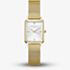 ROSEFIELD Ladies Octagon XS Silver Dial Golden Mesh Bracelet Watch OWGMG-O73
