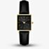 ROSEFIELD Ladies Boxy XS Black Dial Leather Strap Watch QBBLG-Q53